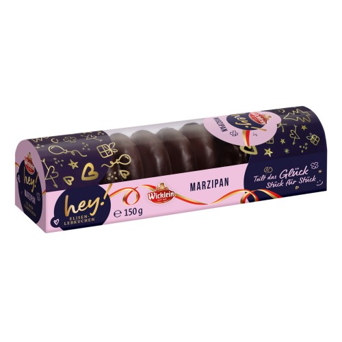 Пряники мини-Элизе с марципаном, покрытые шоколадом, Wicklein, 150 г