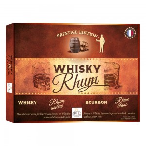 Ассорти шоколадных конфет Whisky et Rhum с ликерной начинкой Abtey, 200 г