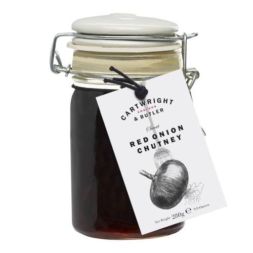 Чатни из красного лука в стеклянной баночке с керамической крышкой C&B, 280 г