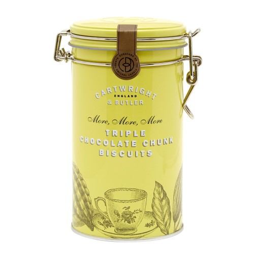 Печенье "Три шоколада" в металлической баночке с клипсой C&B, 200 г
