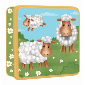 Печенье в металлической баночке "Овечки" Grandma Wild's,  160 г