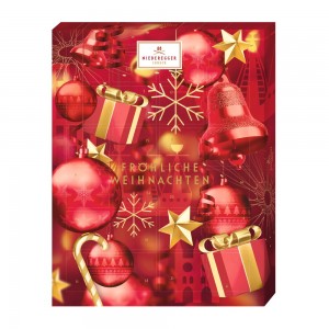 Адвент-календарь "Гламур", ассорти пралине в шоколаде Niederegger, 300 г