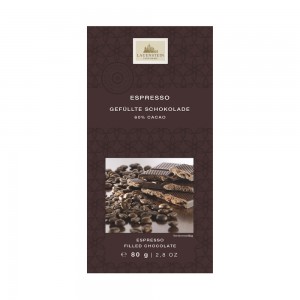 Темный шоколад с начинкой "Эспрессо", 60% какао, Lauenstein, 80 г