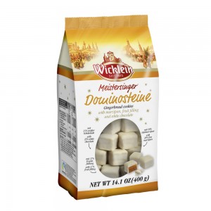 Пряники "Домино" с марципаном и желе в белом шоколаде Wicklein, 400 г