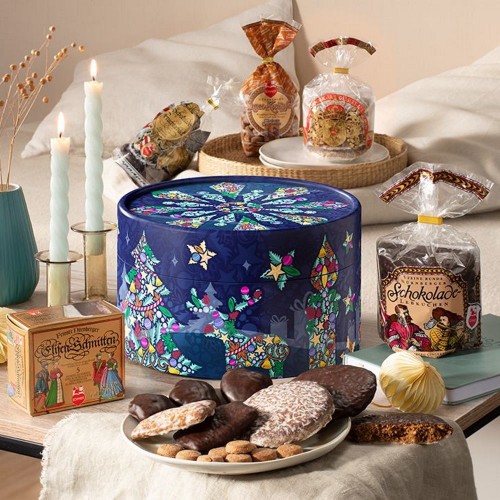 Набор пряников и печенья в круглой подарочной коробке Schmidt, 1000 г