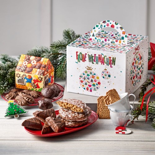 Набор пряников и печенья "Подарочный короб с ручкой" Schmidt, 1070 г