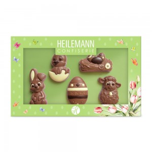 Пасхальный подарочный набор фигурного молочного шоколада Heilemann, 100 г