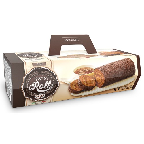 Десерт бисквитный Swiss Roll с начинкой из крема какао Freddi, 300 г
