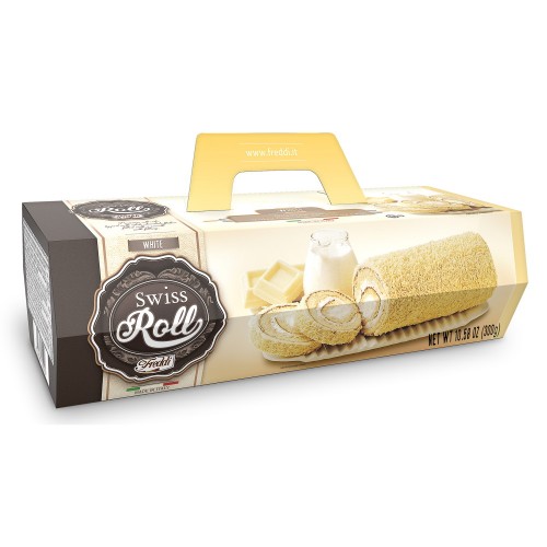 Десерт бисквитный Swiss Roll с начинкой из сливочного крема Freddi, 300 г