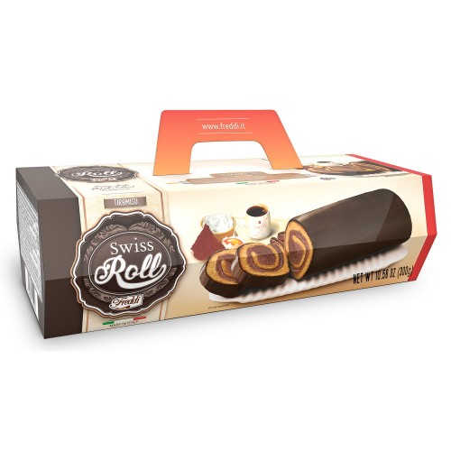 Десерт бисквитный Swiss Roll с начинкой тирамису Freddi, 300 г