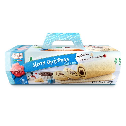 Десерт бисквитный Swiss Roll рождественский Freddi, 300 г
