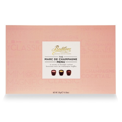 Ассорти шоколадных конфет "Marc de Champagne" в картонной коробке Butlers, 130г