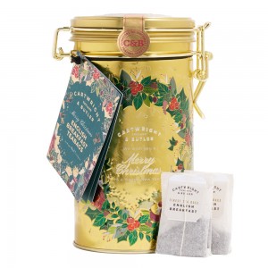 Классический черный чай "Английский завтрак" в метал баночке с клипсой C&B, 90г