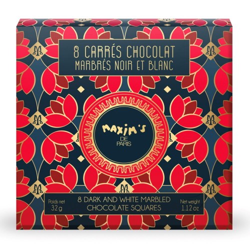 Мини-плитки из мраморного шоколада в подарочной коробочке Maxim's, 32 г