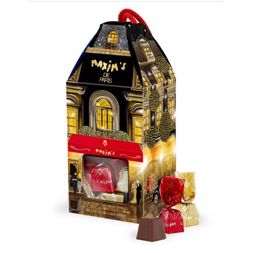 Ассорти шоколадных конфет в подарочной коробке-домике Maxim's, 176 г