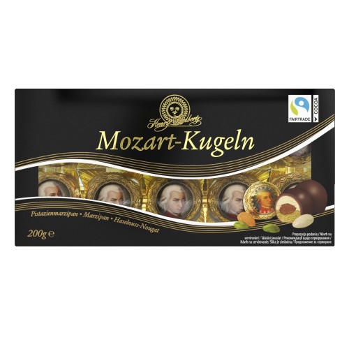 Конфеты Mozart с марципаном в темном шоколаде Henry Lambertz, 200 г