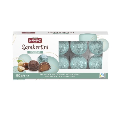 Шоколадные конфеты пралине Lambertini с нугой Lambertz, 150 г