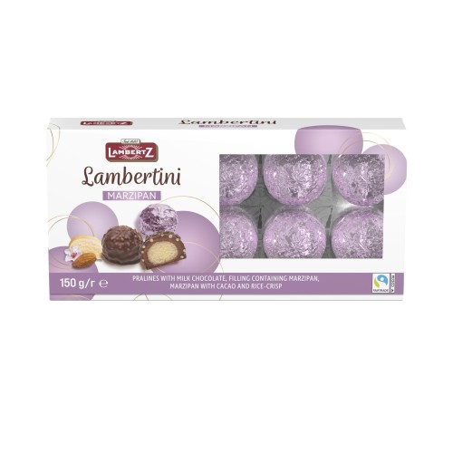 Шоколадные конфеты пралине Lambertini с марципаном Lambertz, 150 г