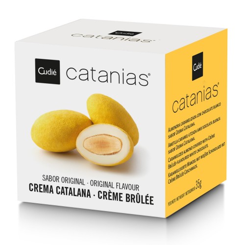 Конфеты Catanias "Миндаль в белом шоколаде "Крем-брюле", к/к, Cudie, 35 г