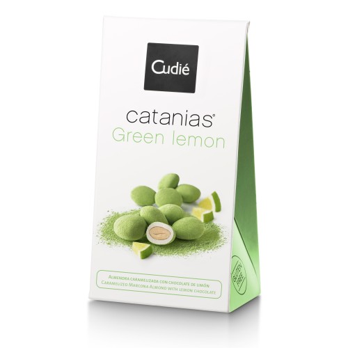 Конфеты Catanias "Миндаль в белом шоколаде "Зеленый лимон", к/к, Cudie, 80 г