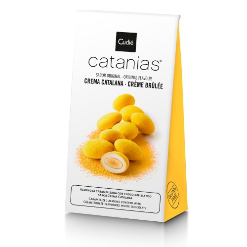 Конфеты Catanias "Миндаль в белом шоколаде "Крем-брюле", к/к, Cudie, 80 г