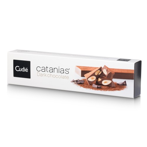 Туррон Catanias из миндаля с темным шоколадом в картонной коробке Cudie, 200 г