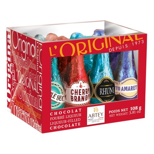 Ассорти шоколадных конфет "L'Original" с ликерной начинкой Abtey, 108 г