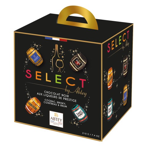Ассорти "SELECT by ABTEY", шоколадные конфеты с ликерной начинкой Abtey, 210 г