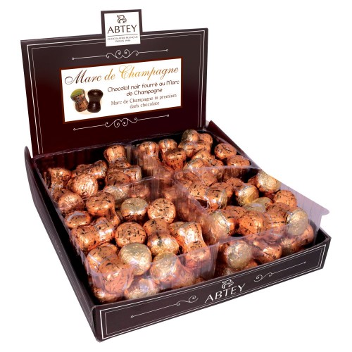 Шоколадные конфеты "Marc de Champagne" с ликерной начинкой Abtey, 84 х 10 г