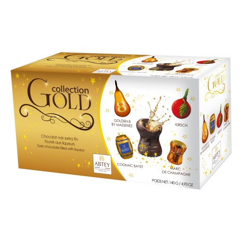 Ассорти шоколадных конфет "Collection Gold" с ликерной начинкой Abtey, 140 г