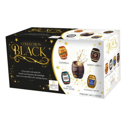 Ассорти шоколадных конфет "Collection Black" с ликерной начинкой Abtey, 140 г