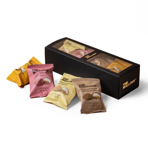 Ассорти маршмеллоу с карамельной начинкой в подарочной коробке Mallows, 118 г