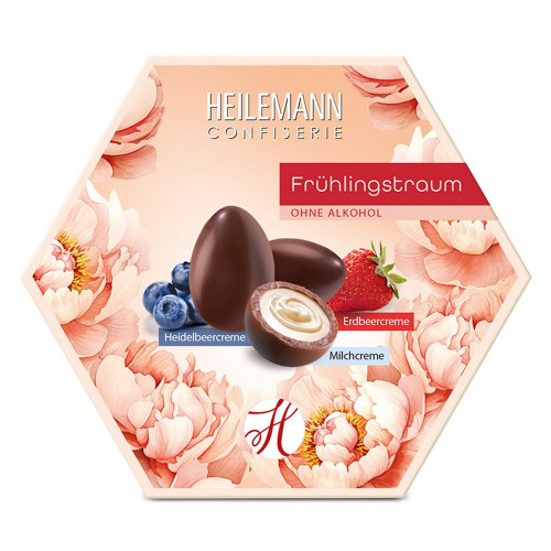 Ассорти шоколадных яиц с начинкой пралине "Весенняя мечта" Heilemann, 180 г