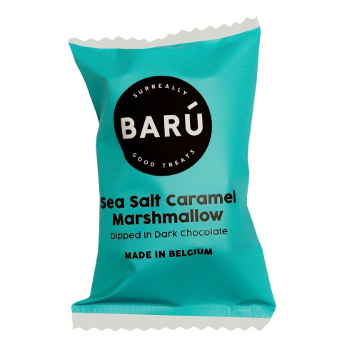 Маршмеллоу в темном шоколаде "Карамель с морской солью" BARU, 15 г