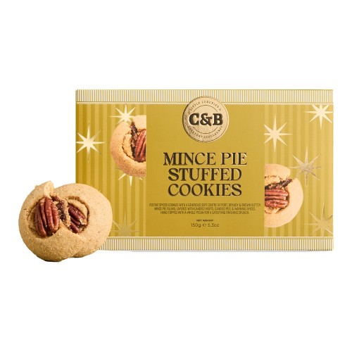 Печенье с начинкой из сухофруктов в картонной коробочке C&B, 150 г