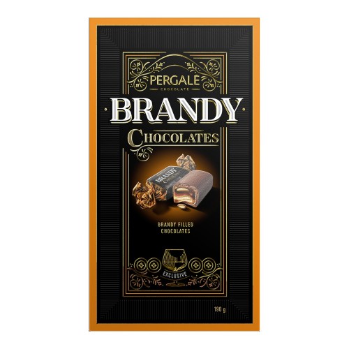 Шоколадные конфеты с бренди Pergale, 190 г