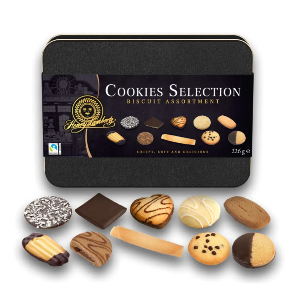 Ассорти печенья Cookies Selection в металлической банке Henry
